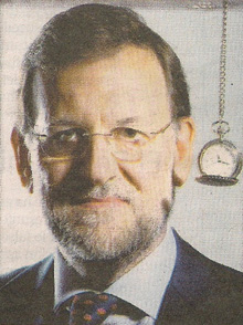 Resultado de imagen de Mariano Rajoy asomandose